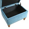 Syemin Ottomans and Benches Ottoman with Storage, Storage Ottoman Bench with Safety Hinge, Upholstered Entryway Bench, Blue, 23.23"*16.93"*16.73" - 4 of 4