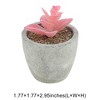 Unique Bargains Artificial Plants Flocked Tall Rising Lotus in Mini Pulp Plastic 1.77"x1.77"x2.95" 1 Pcs - 3 of 4