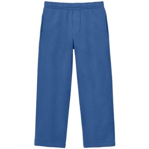 City Threads USA-Made 100% Cotton Fleece Soft Lightweight Straight Leg Pocket Pant for Boys - 1 of 4
