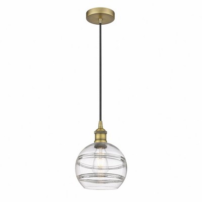 Rochester - 1 Light Cord Hung Mini Pendant In Industrial Style-9.88 Inches Tall and 8 Inches Wide