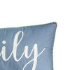 C&F Home 12" x 24" Embroidered "Family" Cursive Script Rectangle Accent Throw Pillow - 2 of 4