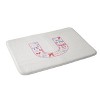Deny Designs April Lane Art Fancy Bow Monogram Memory Foam Bath Mat - 2 of 4