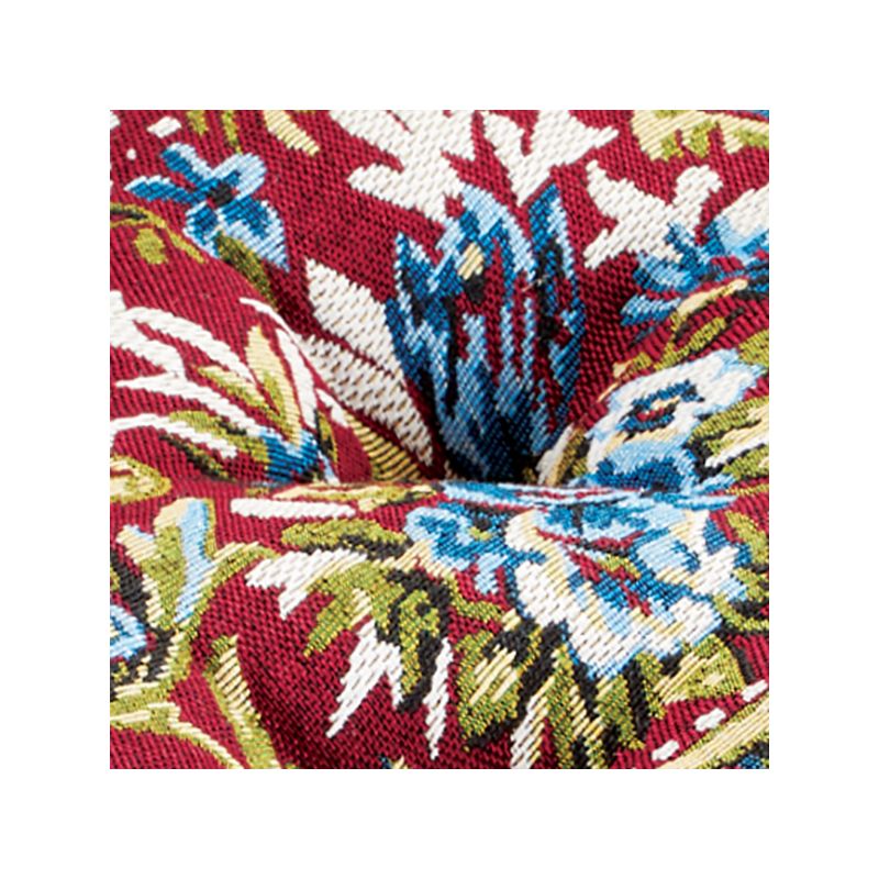 Collections Etc Thick Padded Tapestry Booster Tufted Chair Cushion, 3 of 4
