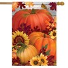 Briarwood Lane Autumn Pumpkin Trio House Flag Sunflowers Fall 28" - 2 of 4