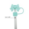 Unique Bargains Bow Straw Cover Cap 4 Pcs - 2 of 4