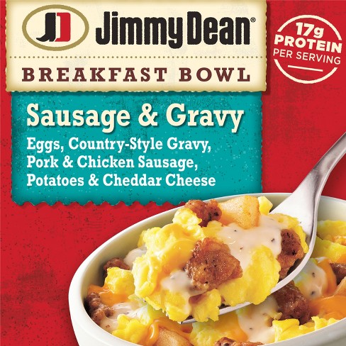 Jimmy Dean Frozen Sausage & Gravy Breakfast Bowl - 7oz : Target