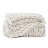 Peace Nest Handmade Chunky Knit Chenille Yarn Throw Blanket 50"x60" - 4 of 4