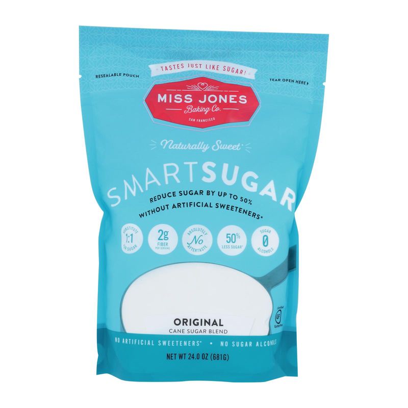 Miss Jones Baking Co. Smart Sugar Original Cane Sugar Blend - Case of 6/24 oz, 2 of 7