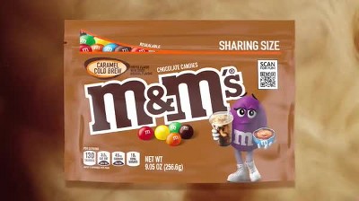 M&M's Chocolate Candies, Caramel Cold Brew, Sharing Size 9.05 Oz
