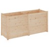 vidaXL Garden Planter 59.1"x19.7"x27.6" Solid Wood Pine - 2 of 4