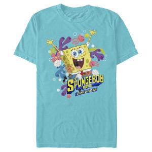 Men's SpongeBob SquarePants Sponge on the Run Ocean Celebration T-Shirt - 1 of 3