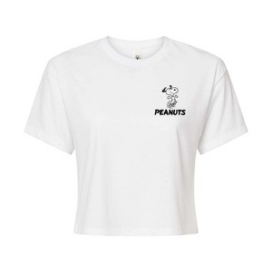 Women's - Peanuts - Faces Cropped Graphic T-Shirt - 1 of 4