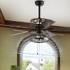 Erving 6 Light 52" Ceiling Fan - CLF1003 - Brown - Safavieh - 3 of 4