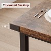 70.8in Large Rectangle Kitchen Table, Farmhouse Wooden Dining Table for 8 People, Modern Dinner Table for Home, Office, Dining Room, Living Room - 4 of 4