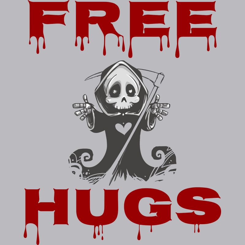 Men's Design By Humans Free Hugs Evil Scary Grim Reaper Halloween Gift By pipetro Tank Top, 2 of 5