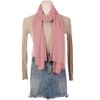 Elerevyo Women's Solid Chiffon Sheer Lightweight Soft Long Scarf Shawl 1 Pc - 2 of 4