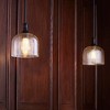 Quorum Lighting Richmond 1-Light Pendant, Oiled Bronze, Clear Seeded - 2 of 3