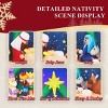 SEVOBAL Inflatable Holiday Decorations 9FT Christmas Inflatable Decor Inflatable Nativity Scene with Starry Night Backdrop, Multi, 108.3"*38.6"*64.2" - 4 of 4