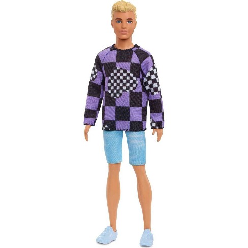 Alstublieft lof Kan worden berekend barbie Ken Fashionistas Doll #191 - Checkered Sweater : Target