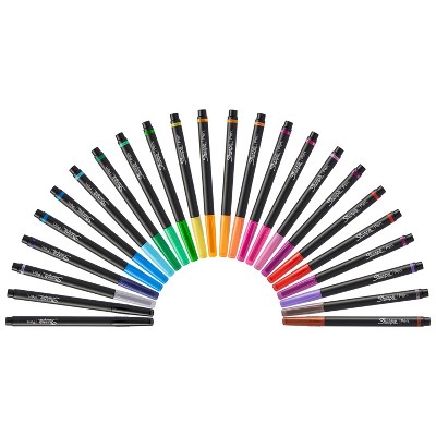 Sharpie 24pk Felt Pens 0.4mm Fine Tip Multicolored