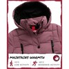CANADA WEATHER GEAR Girls’ Winter Coat – Stadium Length Quilted Puffer Parka Jacket (7-16) - 4 of 4