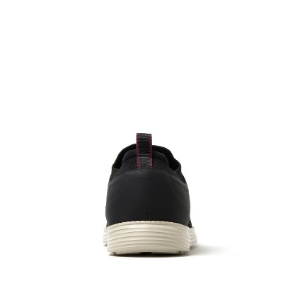 Dearfoams Men's Nash Stretch Knit Oxford Slip On Sneaker - Black Size 9 — фото 3