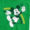 Men's - Disney - Mickey Green Rainbow Short Sleeve Graphic T-Shirt - 2 of 4