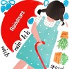 Slickblue Beautiful Rainy Girl Wall Decal 19.5x27 inch – Easy Apply Vinyl Art for Bedroom & Living Room Spaces - 2 of 3