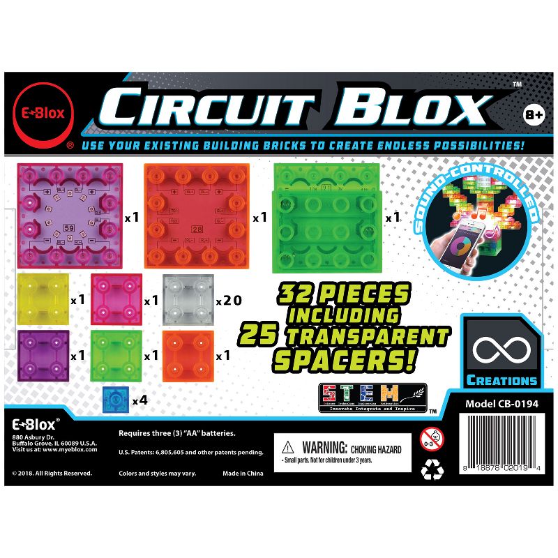 E-Blox Circuit Blox Lights Starter, Circuit Board Building Blocks Sets, 3 of 4