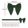 Allegra K Men's Pre-tied Solid Color Formal Party Prom Velvet Bow Ties One Size - 4 of 4