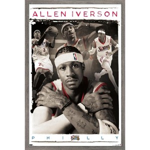 Trends International Allen Iverson - Collage Framed Wall Poster Prints - 1 of 4