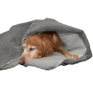 FurHaven Snuggly & Warm Pet Throw (Faux Lambswool/Terry) Dog Blanket - 1 of 4