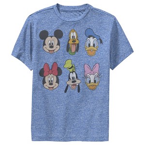 Boy's Disney Mickey and Friends Group Portraits Performance Tee - 1 of 4