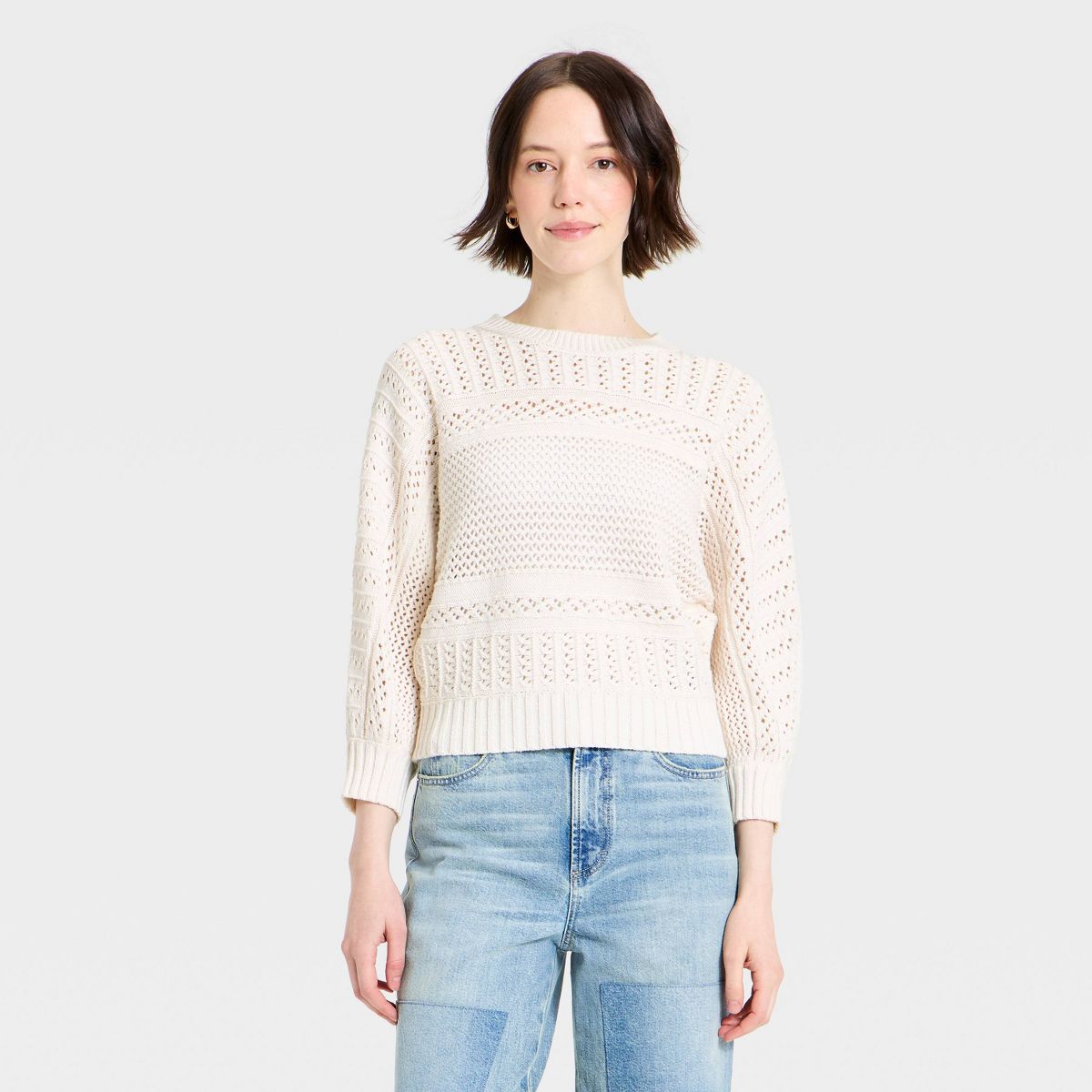 Women's Dolman Crewneck Pullover Sweater - Universal Thread™ - thumbnail 7