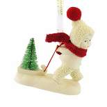Snowbabies Tiniest Tree Delivery Ornament  -  One Ornament 3.75 Inches -  Christmas Sled Tree  -  6012320  -  Polyresin  -  Multicolored