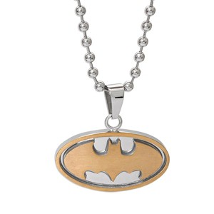 DC Comics Batman Stainless Steel (316L) Dog Tag, 22'' Box Chain - 1 of 4