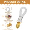 Unique Bargains Cotton Loop Metal Clothing Towel Storage Clips 3.5" - 3 of 4