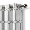 Elrene Kaiden Rustic Vogue Geometric Room Darkening Single Window Curtain Panel - Elrene Home Fashions - 2 of 4