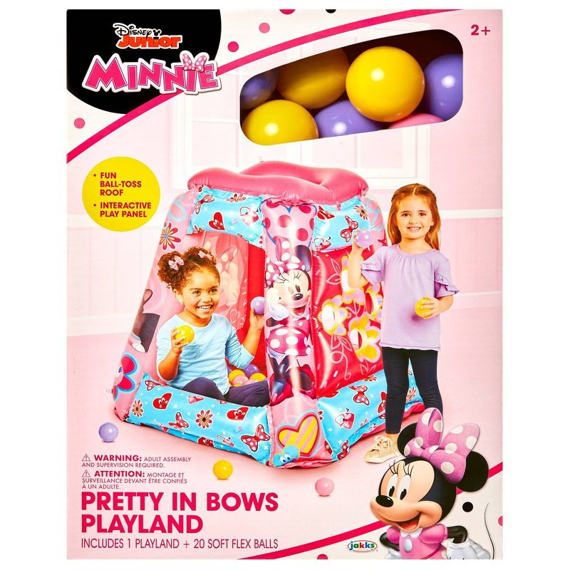 Minnie Mouse Inflatable Kids Ball Pit Playland with 20 Soft Flex Balls, 5 of 11