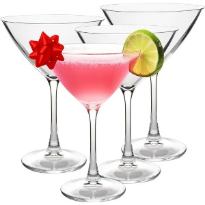 D'Eco Unbreakable Martini Glasses (4pk, 9 oz Tritan Glassware) Reusable Glasses- Great for Galentine's Day - Valentine's Day Gift Idea - 1 of 4