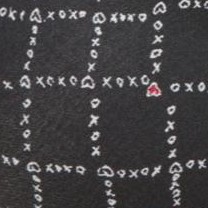 black xoxo print