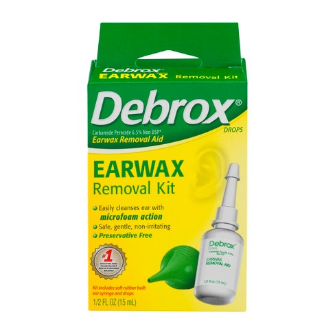 Debrox Aid Drops & Bulb Syringe Earwax Removal Kit - 0.5 Fl Oz : Target