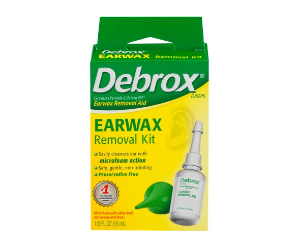 Debrox Aid Drops &#38; Bulb Syringe Earwax Removal Kit - 0.5 fl oz