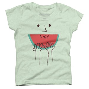 Girl's Design By Humans Summer smile By radiomode T-Shirt - 1 of 3