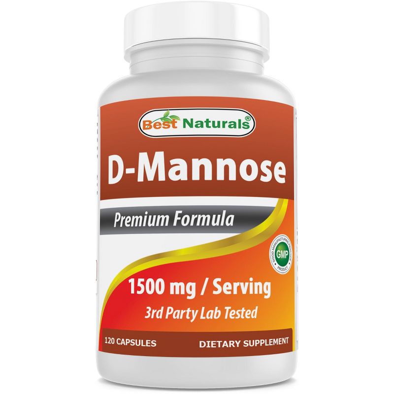 D-Mannose 500 mg 120 Capsules, 1 of 5