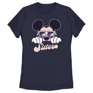 Women's Mickey & Friends Cool Summer Sister T-Shirt - 1 of 4