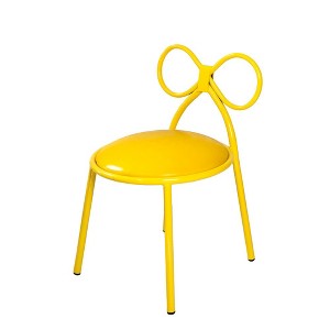 Commercial Seating Products,Set Of 4 Metal Kids Bow Chair With Vinyl Seat Cushion - 1 of 2
