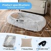 Large Washable Faux Fur Orthopedic Dog Bed for People and Pets, Extra Plush Pillow and Blanket Set, Premium Support for Napping and Doze Off - 3 of 4