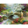 Manual Woodworkers and Weavers "Bridge of Hope" Tapestry Throw 60"x50", Thomas Kinkade, Cotton Inspirational Blanket with Verse - 3 of 3