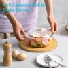 Itopfox Mini Glass Casserole Dish with Lid, Oven Safe Round Baking Dish for Cooking, Serving & Storing, Microwave, Freezer & Dishwasher Safe - 4 of 4